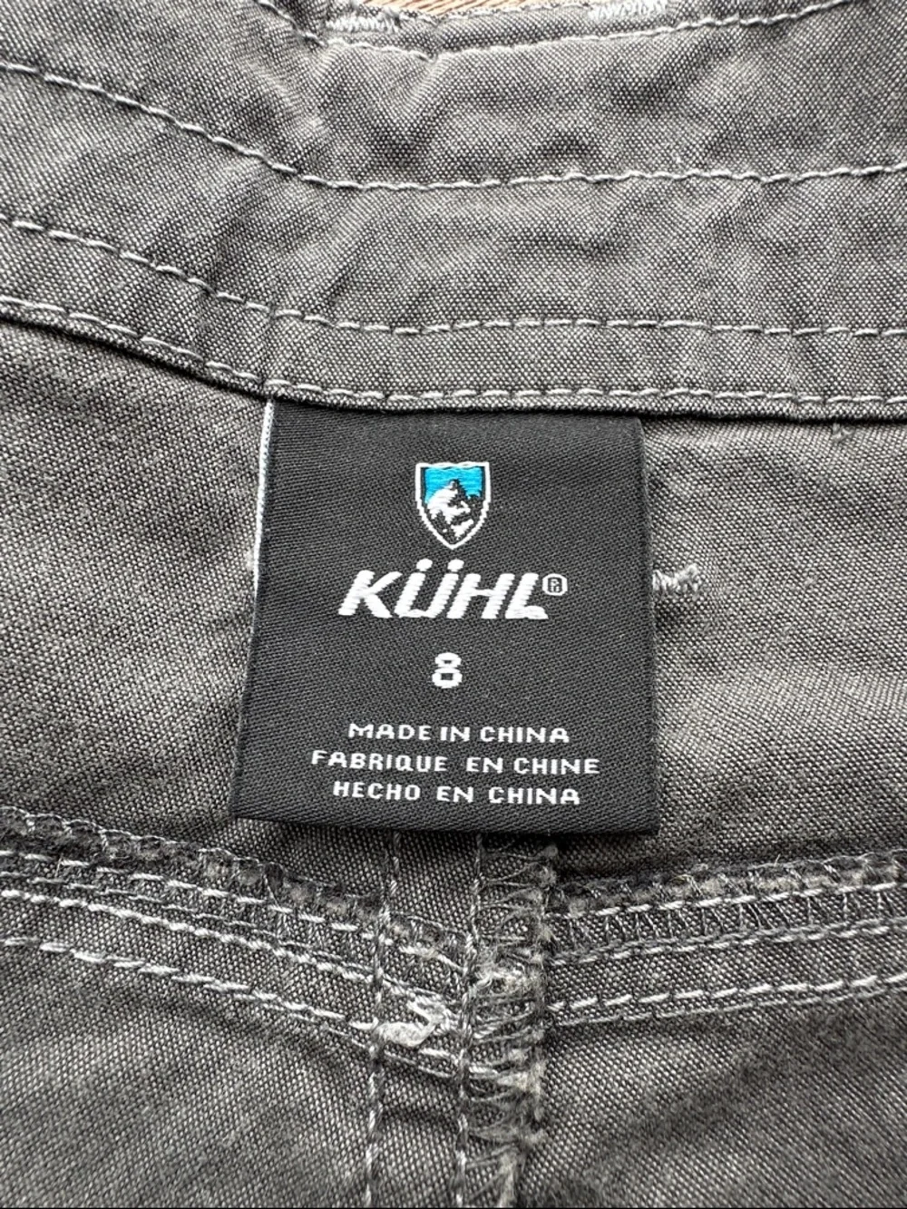 Kuhl Olive Gray Women's Cargo Shorts with Snap Pockets